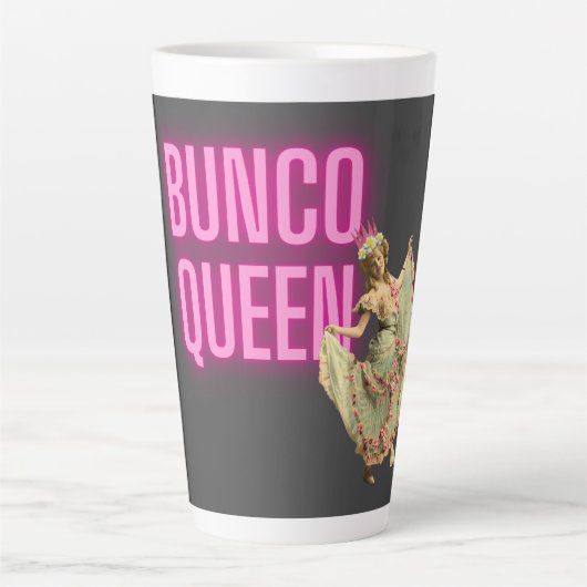 Funny  Bunco Queen Latte Mok (Voorkant)