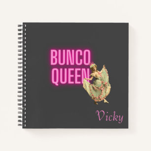 Funny  Bunco Queen Personalized Notitieboek