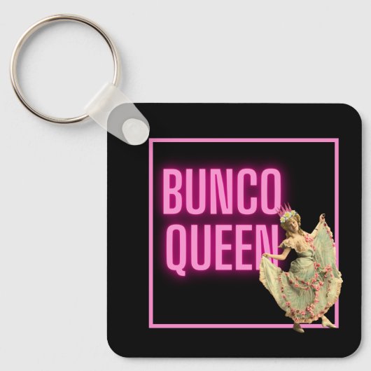Funny  Bunco Queen Sleutelhanger (Voorkant)