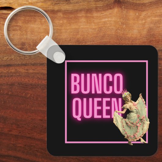 Funny  Bunco Queen Sleutelhanger (Voorkant)