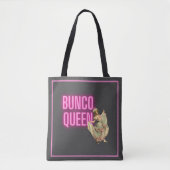 Funny  Bunco Queen Tote Bag (Voorkant)