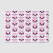 Funny Bunco speelt roze ijs Tissuepapier (Voorkant)