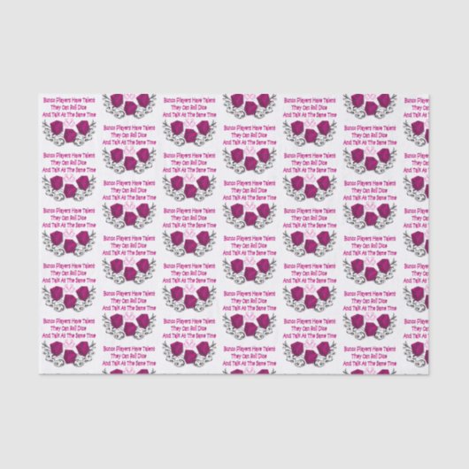 Funny Bunco speelt roze ijs Tissuepapier (Voorkant)