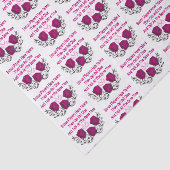 Funny Bunco speelt roze ijs Tissuepapier (Detail)