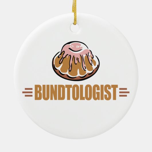 Funny Bundt Cake Keramisch Ornament (Achterkant)