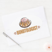 Funny Bundt Cake Ovale Sticker (Envelop)