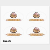 Funny Bundt Cake Ovale Sticker (Vel)