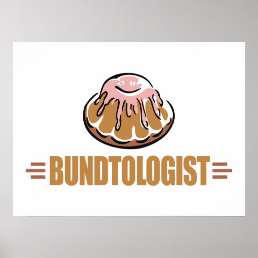 Funny Bundt Cake Poster (Voorkant)