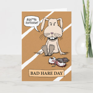 Funny Bunny: Bad Hare Day Kaart