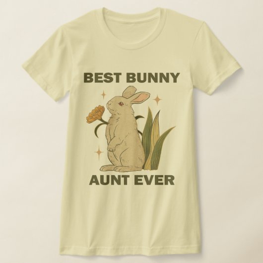 Funny Bunny, Best Bunny Aunt Ever, Bunny Lover T-shirt (Laagn)
