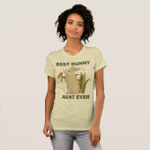 Funny Bunny, Best Bunny Aunt Ever, Bunny Lover T-shirt (Voorkant volledig)