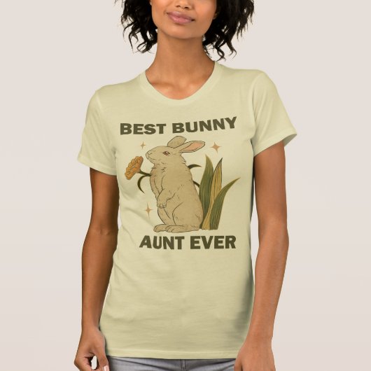 Funny Bunny, Best Bunny Aunt Ever, Bunny Lover T-shirt (Voorkant)