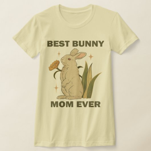 Funny Bunny, Best Bunny Mam Ever, Bunny Lover T-shirt (Laagn)