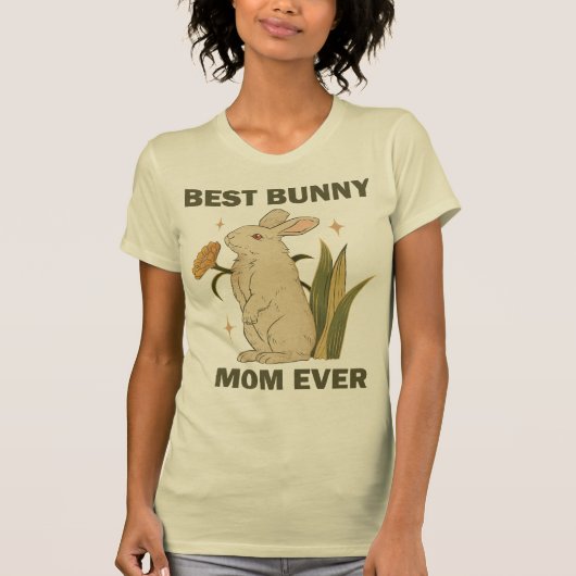 Funny Bunny, Best Bunny Mam Ever, Bunny Lover T-shirt (Voorkant)