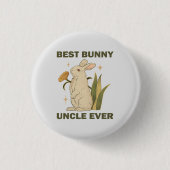 Funny Bunny, Best Bunny Oom Ever, Bunny Lover Ronde Button 3,2 Cm (Voorkant)