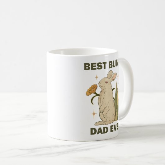 Funny Bunny, Beste Bunny Pap Ever, Bunny Lover Koffiemok (Voorkant rechts)