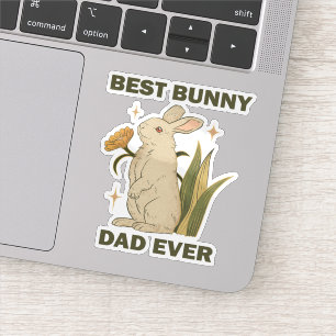 Funny Bunny, Beste Bunny Pap Ever, Bunny Lover Sticker
