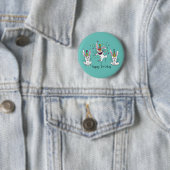 Funny Bunny Birthday Kinder Ronde Button 5,7 Cm (In situ)