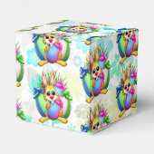 Funny Bunny biting an Easter Egg Bedankdoosjes (Achterkant)