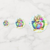 Funny Bunny biting an Easter Egg Confetti (Voorkanten)
