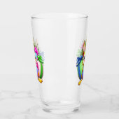 Funny Bunny biting an Easter Egg Glas (Links)