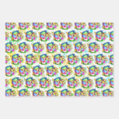 Funny Bunny biting an Easter Egg Inpakpapier Vel (Voorkant)
