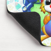 Funny Bunny biting an Easter Egg Muismat (Hoek)