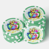 Funny Bunny biting an Easter Egg Poker Chips (Opstapeling)