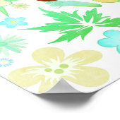 Funny Bunny biting an Easter Egg Poster (Hoek)