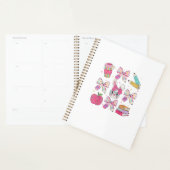 Funny Bunny Coquette Bow Rabbit Teacher Easter Ret Planner (Display)