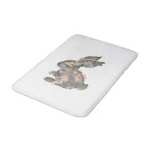 Funny Bunny Crochet Patchwork Camo Rabbit Happy Ea Badmat (Gekanteld)