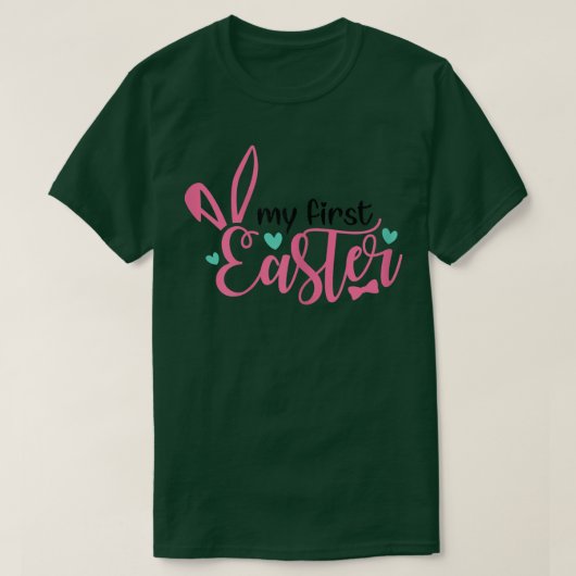 Funny Bunny Ear Mijn eerste paasmam Kinder Pasen 2 T-shirt (Design voorkant)