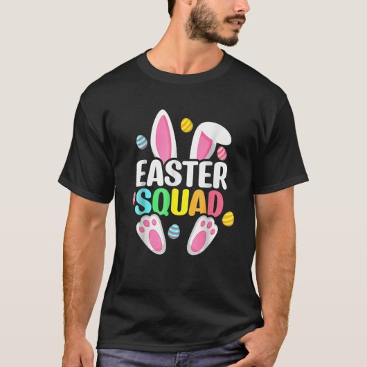 Funny Bunny Easter Squad Family Matching Easter Da T-shirt (Voorkant)
