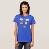 Funny Bunny en Chick Shirt voor Pasen (Voorkant volledig)