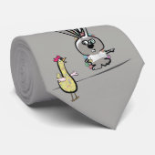 Funny Bunny en Chicken Stropdas (Opgerold)