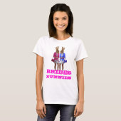 Funny bunny girl Bachelorette T-shirt (Voorkant volledig)