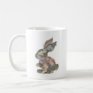 Funny Bunny Haakwerk Patchwork Camo Konijn Happy P Koffiemok