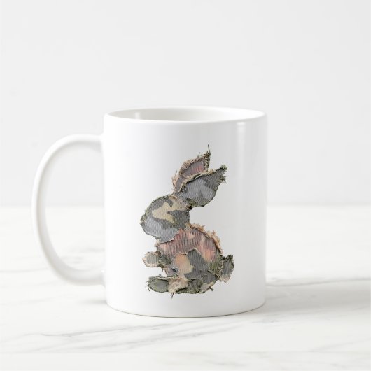 Funny Bunny Haakwerk Patchwork Camo Konijn Happy P Koffiemok (Links)