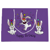 Funny Bunny Happy Birthday Cute Kinderen Rabbit Groot Cadeauzakje (Voorkant)