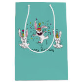 Funny Bunny Happy Birthday Cute Kinderen Rabbit Medium Cadeauzakje (Voorkant)