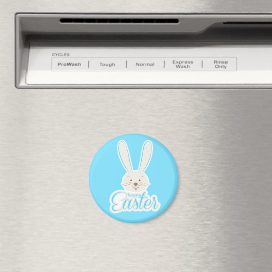 FUNNY BUNNY Happy Easter Eggs Hunt Party Cute Magneet (Insitu (Vaatwasser))