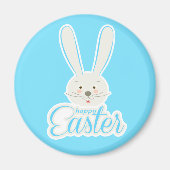 FUNNY BUNNY Happy Easter Eggs Hunt Party Cute Magneet (Voorkant)