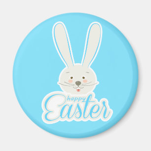 FUNNY BUNNY Happy Easter Eggs Hunt Party Cute Magneet