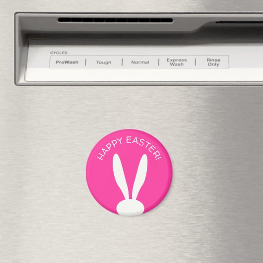 FUNNY BUNNY Happy Easter Eggs Hunt Party Modern Magneet (Insitu (Vaatwasser))