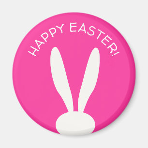 FUNNY BUNNY Happy Easter Eggs Hunt Party Modern Magneet