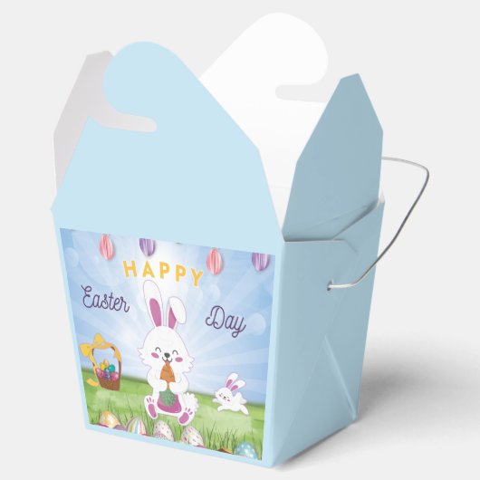Funny Bunny Happy Paasdag Bedankdoosjes (Geopend)