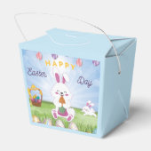 Funny Bunny Happy Paasdag Bedankdoosjes (Achterkant)