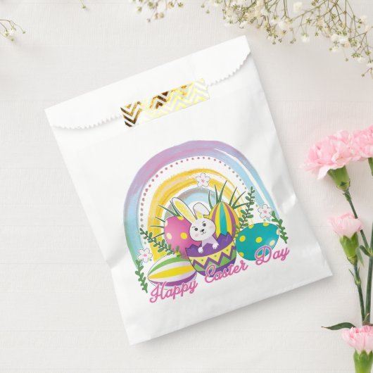 Funny Bunny Happy Paasdag Bedankzakje (Gezegeld)