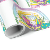Funny Bunny Happy Paasdag Cadeaupapier (Rol Hoek)