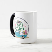 Funny Bunny Happy Paasdag Magische Mok (Voorkant links)